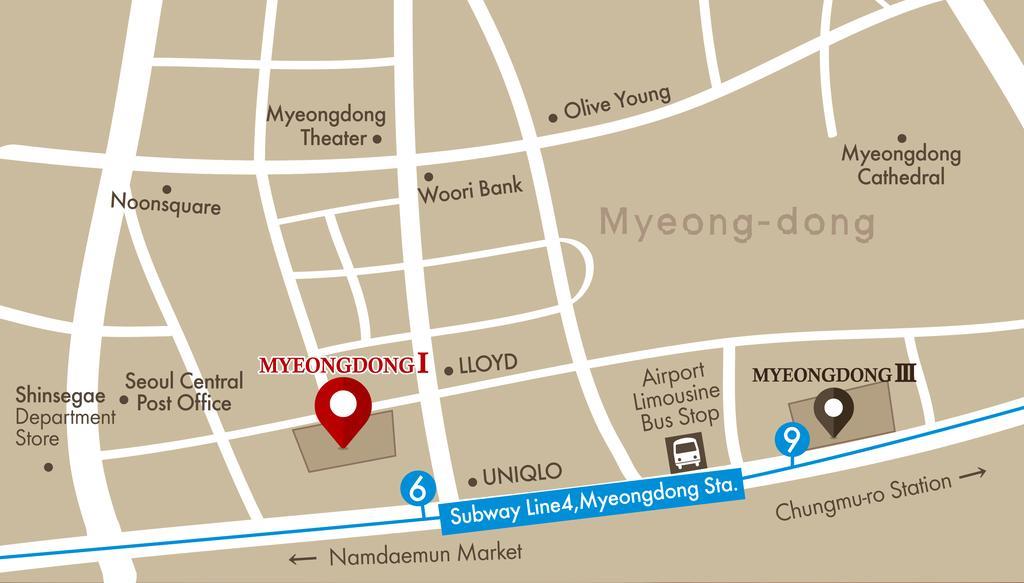 Hotel Skypark Myeongdong 1 Seul Exterior foto